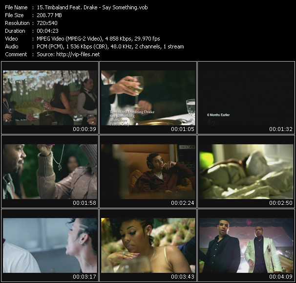 Timbaland Feat. Drake video ”Say Something” from dvd ”Urban Video February 2010”
