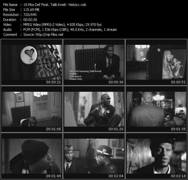 Mos Def Feat. Talib Kweli video ”History” from dvd ”Urban Video February 2010”