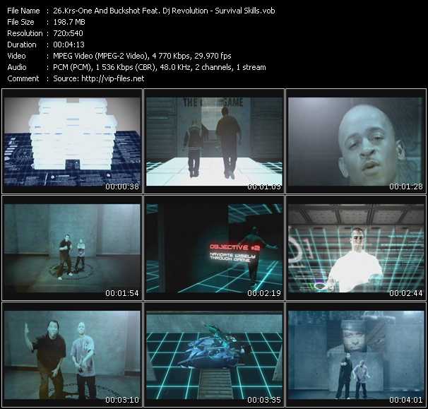 Krs-One And Buckshot Feat. Dj Revolution video ”Survival Skills” from dvd ”Urban Video February 2010”