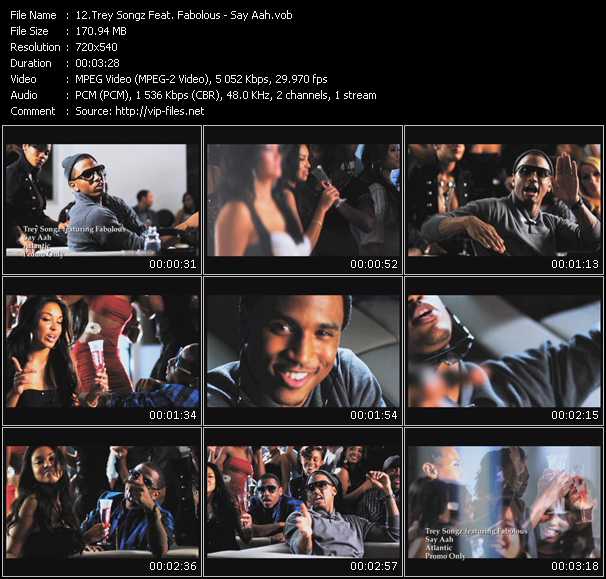 Trey Songz Feat. Fabolous video ”Say Aah” from dvd ”Urban Video March 2010”