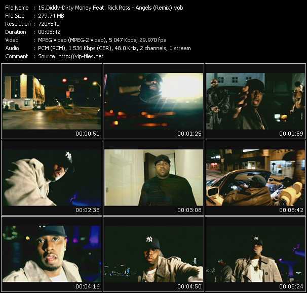Diddy - Dirty Money Feat. Rick Ross video ”Angels (Remix)” from dvd ”Urban Video March 2010”