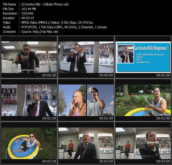 Kosha Dillz video ”Cellular Phone” from dvd ”Urban Video March 2010”