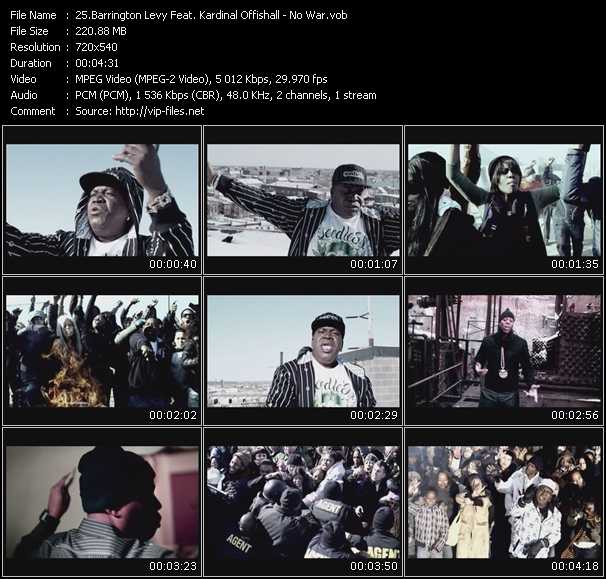 Barrington Levy Feat. Kardinal Offishall video ”No War” from dvd ”Urban Video March 2010”