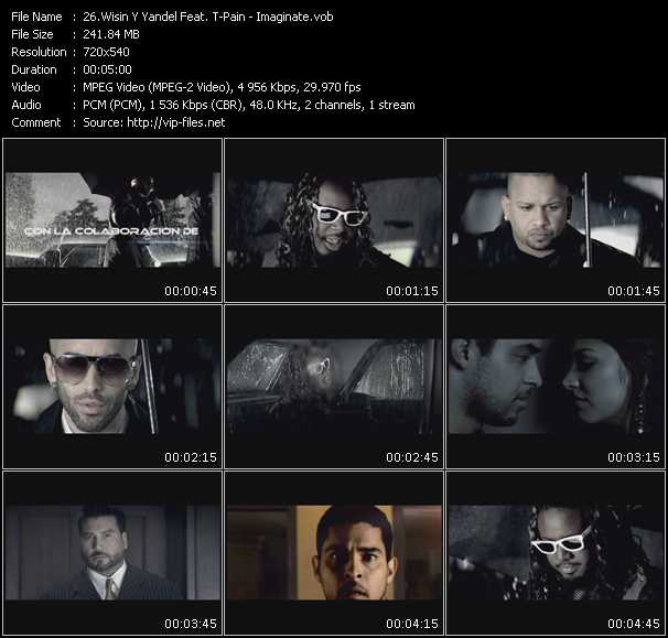 Wisin And Yandel Feat. T-Pain video ”Imaginate” from dvd ”Urban Video March 2010”