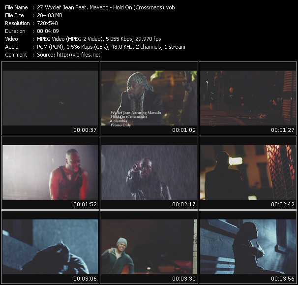 Wyclef Jean Feat. Mavado video ”Hold On (Crossroads)” from dvd ”Urban Video March 2010”