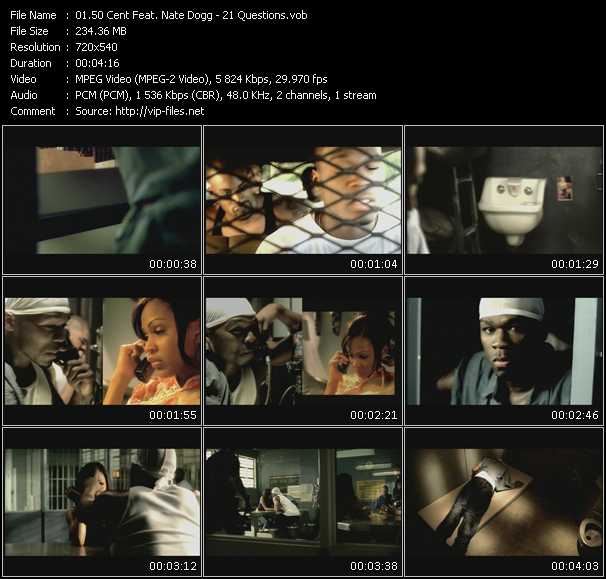 50 Cent Feat. Nate Dogg video ”21 Questions” from dvd ”Urban Video June 2003”