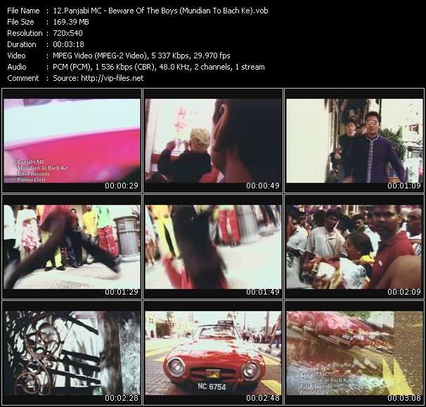 Panjabi MC video ”Mundian To Bach Ke (Beware Of The Boys) (Radio Edit)” from dvd ”Urban Video June 2003”