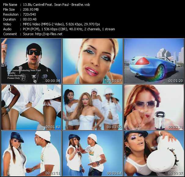 Blu Cantrell Feat. Sean Paul video ”Breathe” from dvd ”Urban Video June 2003”