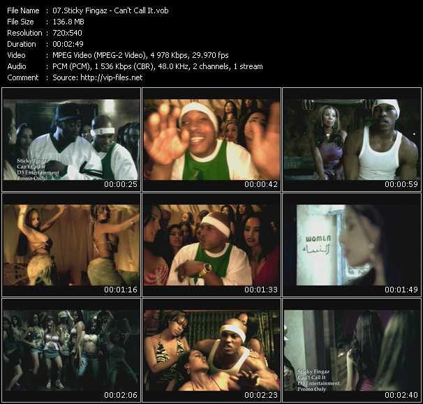 Sticky Fingaz video ”Can't Call It” from dvd ”Urban Video July 2003”