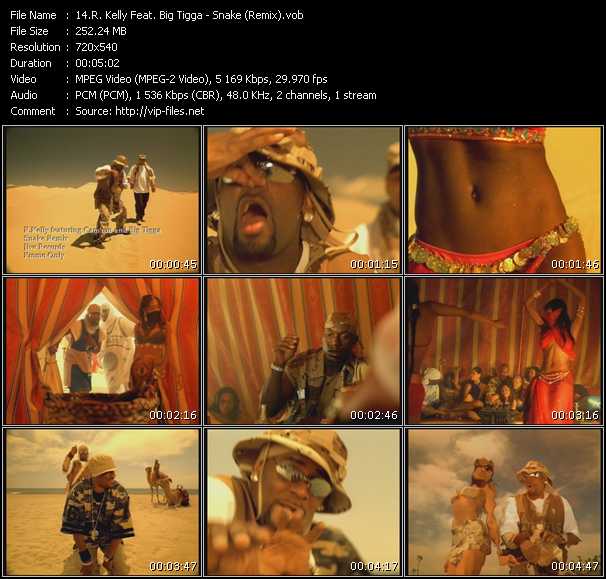 R. Kelly Feat. Big Tigga video ”Snake (Remix)” from dvd ”Urban Video July 2003”