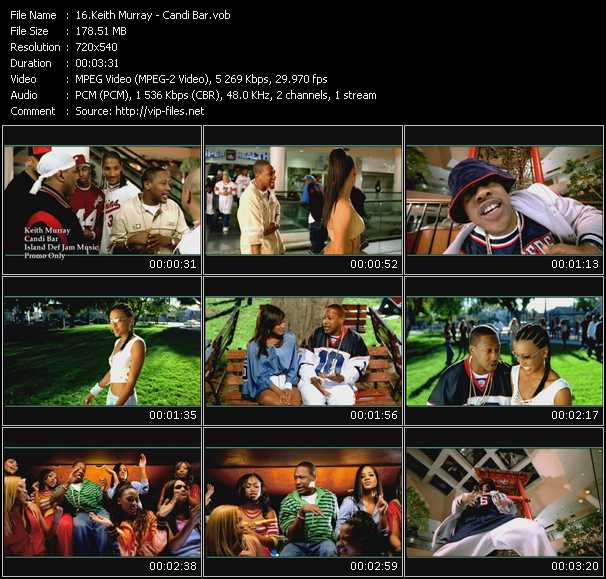 Keith Murray video ”Candi Bar” from dvd ”Urban Video July 2003”