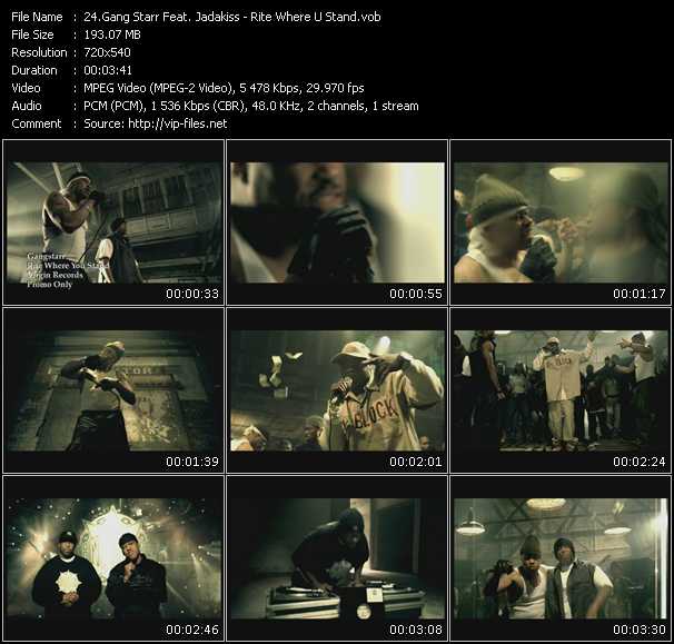 Download Music Video: Gang Starr Feat. Jadakiss - Rite Where U Stand 