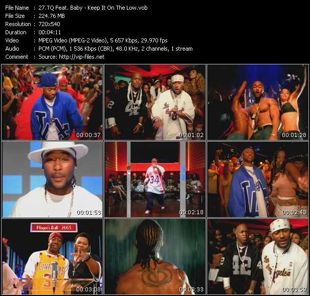 TQ Feat. Baby video ”Keep It On The Low” from dvd ”Urban Video July 2003”