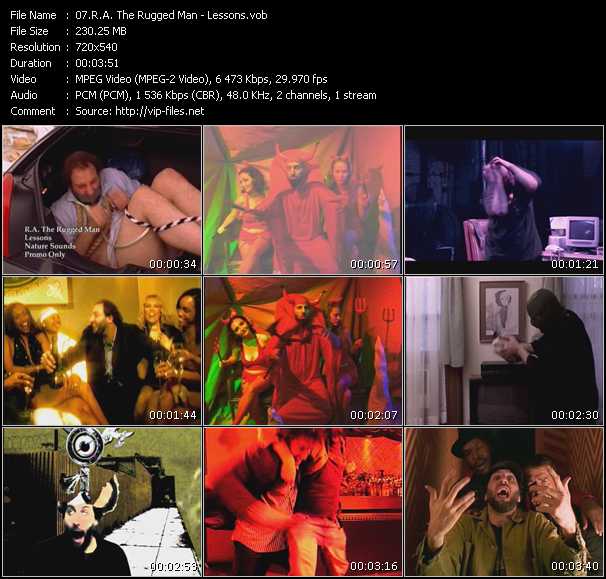 R.A. The Rugged Man video ”Lessons” from dvd ”Urban Video July 2005”
