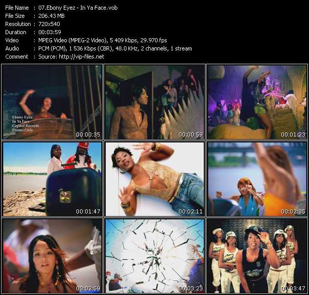 Ebony Eyez video ”In Ya Face” from dvd ”Urban Video August 2005”