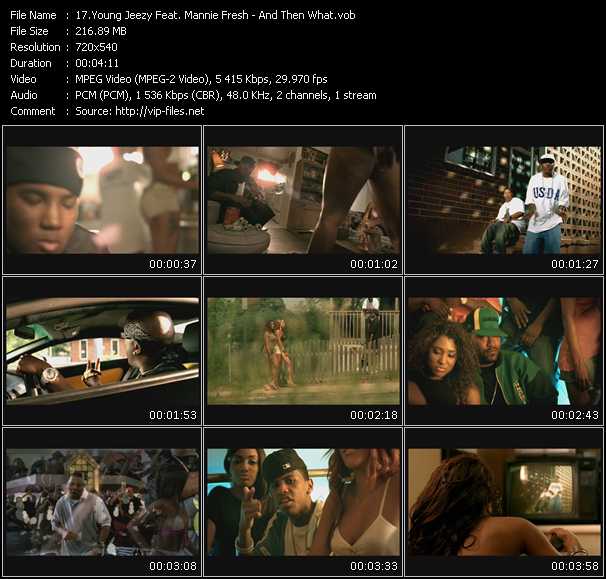 Young Jeezy Feat. Mannie Fresh video ”And Then What” from dvd ”Urban Video August 2005”