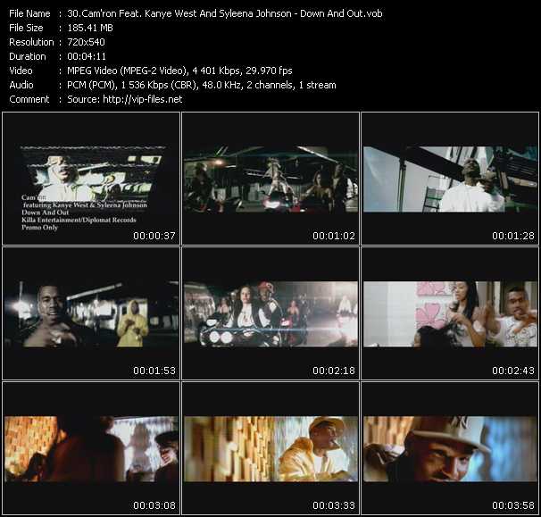Cam'ron Feat. Kanye West And Syleena Johnson video ”Down And Out” from dvd ”Urban Video August 2005”
