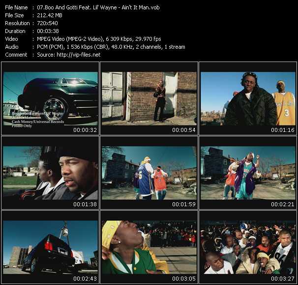 Boo And Gotti Feat. Lil' Wayne video ”Ain't It Man” from dvd ”Urban Video September 2003”