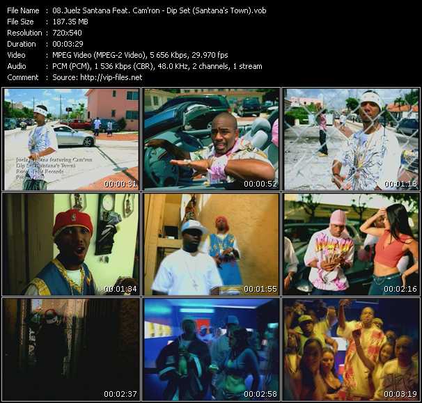 Juelz Santana Feat. Cam'ron video ”Dip Set (Santana's Town)” from dvd ”Urban Video September 2003”