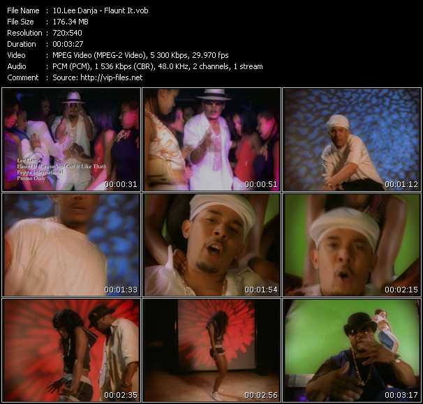 Lee Danja video ”Flaunt It” from dvd ”Urban Video September 2003”