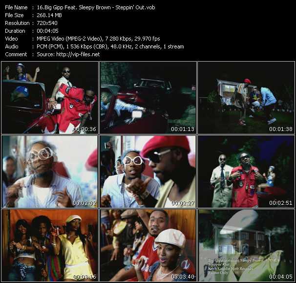 Download Music Video: Big Gipp Feat. Sleepy Brown - Steppin' Out 