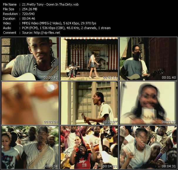 Pretty Tony video ”Down In Tha Dirty” from dvd ”Urban Video September 2003”