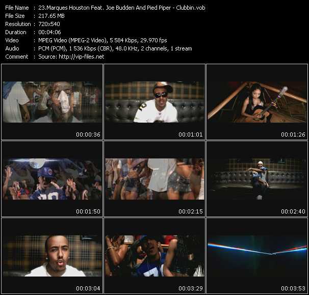 Marques Houston Feat. Joe Budden And Pied Piper video ”Clubbin” from dvd ”Urban Video September 2003”