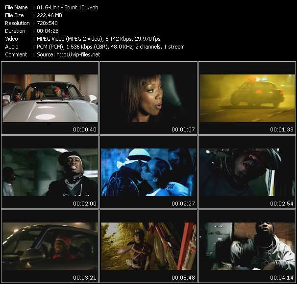 G-Unit video ”Stunt 101” from dvd ”Urban Video November 2003”