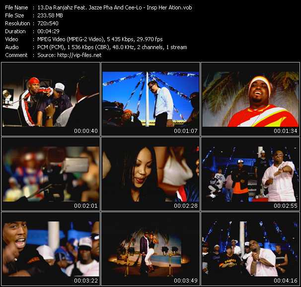 Da Ranjahz Feat. Jazze Pha And Cee Lo Green video ”Insp Her Ation” from dvd ”Urban Video November 2003”
