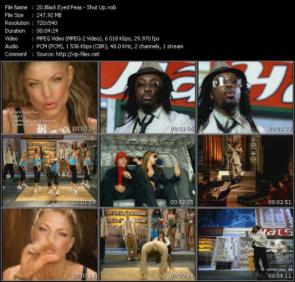 Black Eyed Peas video ”Shut Up” from dvd ”Urban Video November 2003”