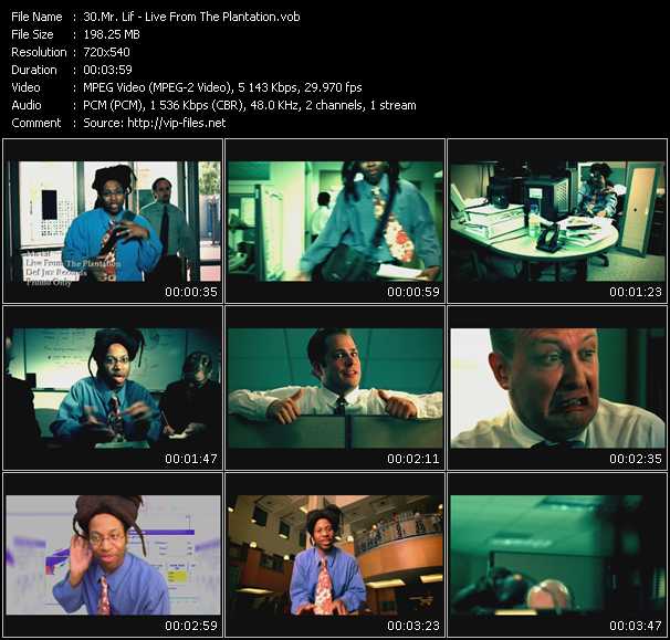 Mr. Lif video ”Live From The Plantation” from dvd ”Urban Video November 2003”