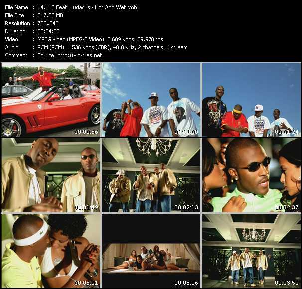 112 Feat. Ludacris video ”Hot And Wet” from dvd ”Urban Video December 2003”