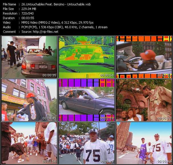 Untouchables Feat. Benzino video ”Untouchable” from dvd ”Urban Video December 2003”