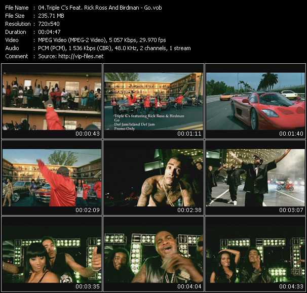 Triple C's Feat. Rick Ross And Birdman video ”Go” from dvd ”Urban Video December 2009”
