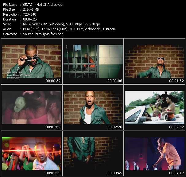 T.I. video ”Hell Of A Life” from dvd ”Urban Video December 2009”