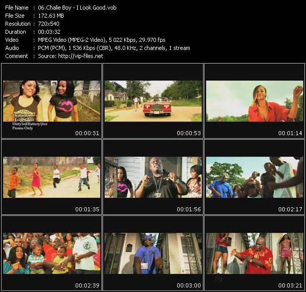 Chalie Boy video ”I Look Good” from dvd ”Urban Video December 2009”