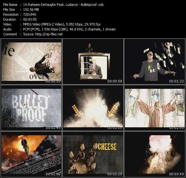 Raheem DeVaughn Feat. Ludacris video ”Bulletproof” from dvd ”Urban Video December 2009”