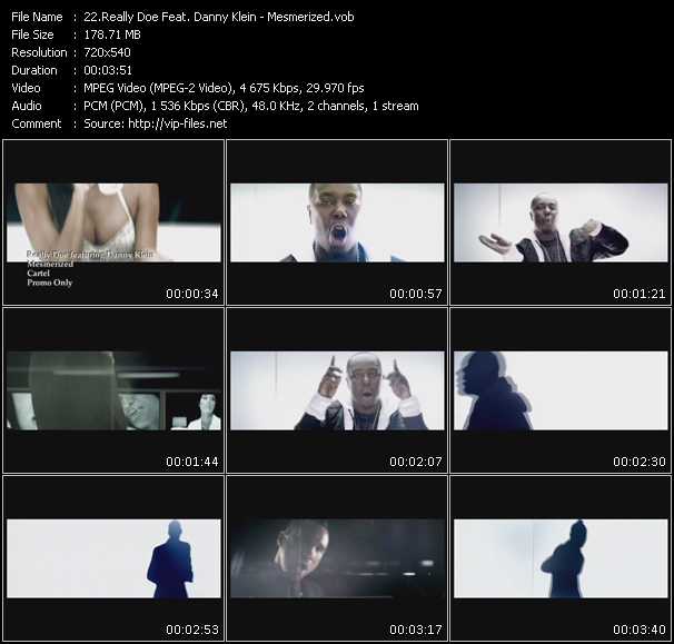 Really Doe Feat. Danny Klein video ”Mesmerized” from dvd ”Urban Video December 2009”