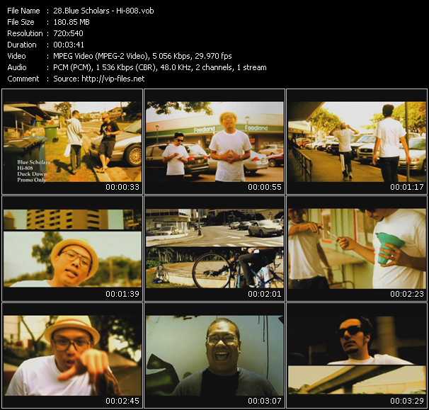 Blue Scholars video ”Hi-808” from dvd ”Urban Video December 2009”