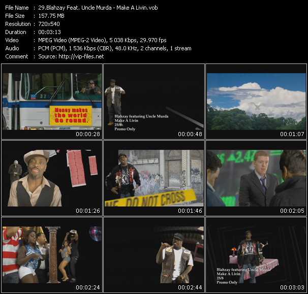 Blahzay Feat. Uncle Murda video ”Make A Livin” from dvd ”Urban Video December 2009”
