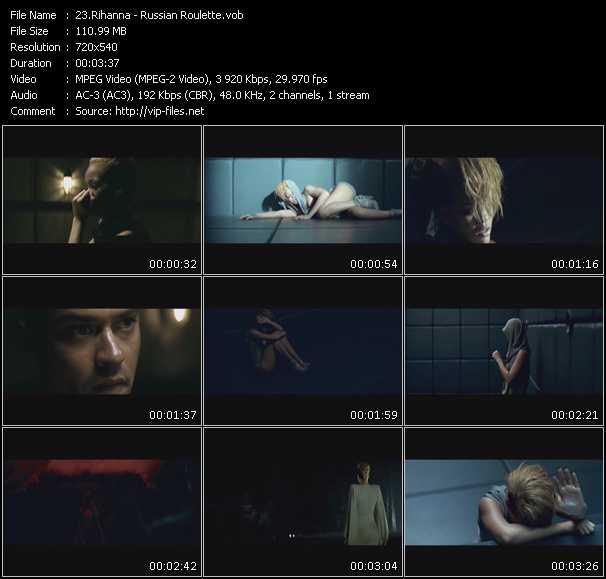 Rihanna video ”Russian Roulette” from dvd ”Rock America Videopool February 2010”