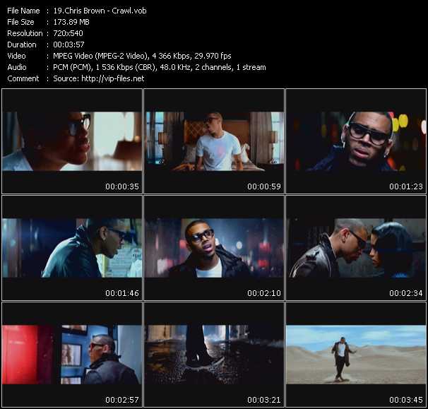 Chris Brown video ”Crawl” from dvd ”Screenplay VJ-Pro Hits Vision January 2010”