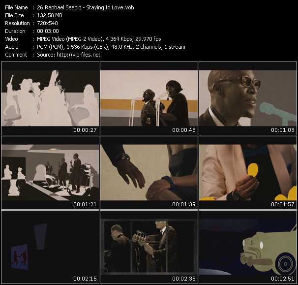 Raphael Saadiq video ”Staying In Love” from dvd ”Screenplay VJ-Pro Hits Vision January 2010”