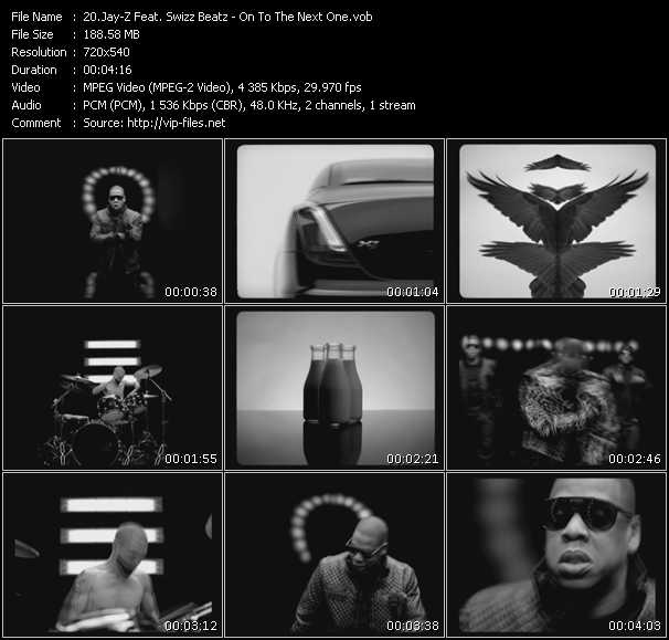 Jay-Z Feat. Swizz Beatz video ”On To The Next One” from dvd ”Screenplay VJ-Pro Hits Vision February 2010”