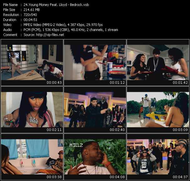 Young Money Feat. Lloyd video ”Bedrock” from dvd ”Screenplay VJ-Pro Hits Vision February 2010”