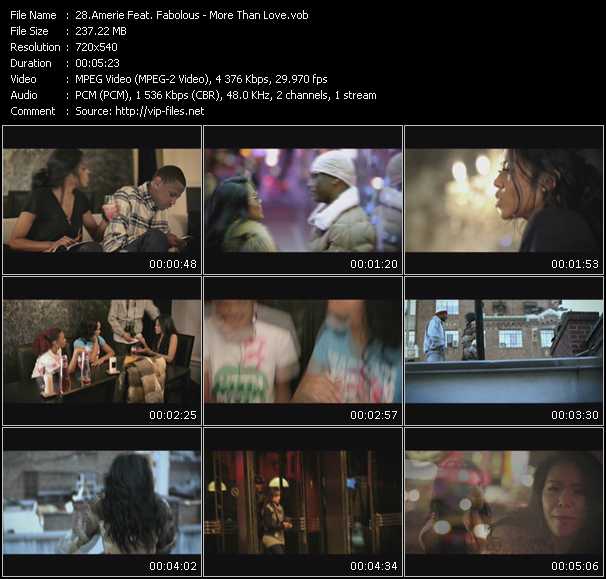 Amerie Feat. Fabolous video ”More Than Love” from dvd ”Screenplay VJ-Pro Hits Vision February 2010”