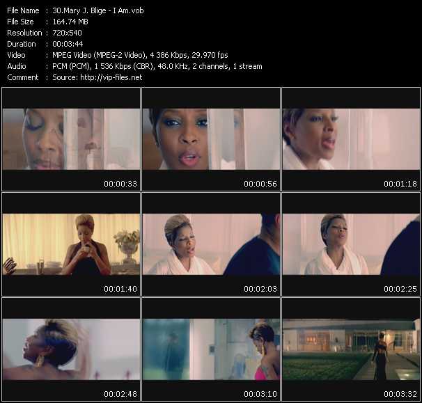 Mary J. Blige video ”I Am” from dvd ”Screenplay VJ-Pro Hits Vision February 2010”