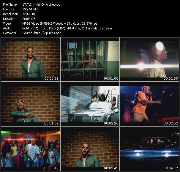 T.I. video ”Hell Of A Life” from dvd ”Screenplay VJ-Pro Urban Vision January 2010”