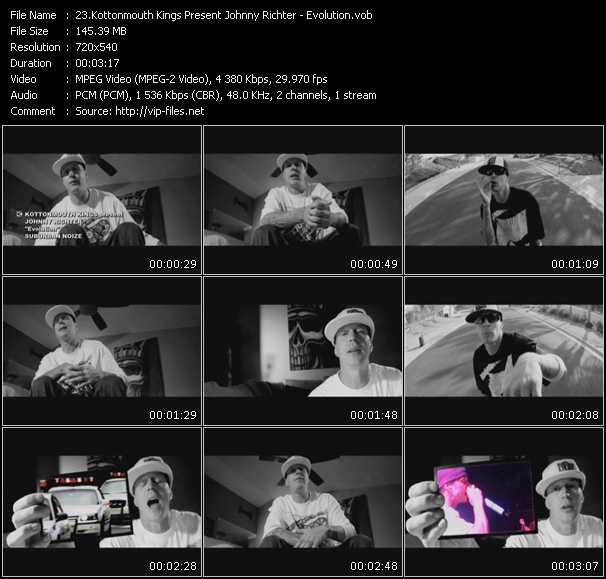 Kottonmouth Kings Present Johnny Richter video ”Evolution” from dvd ”Screenplay VJ-Pro Urban Vision January 2010”