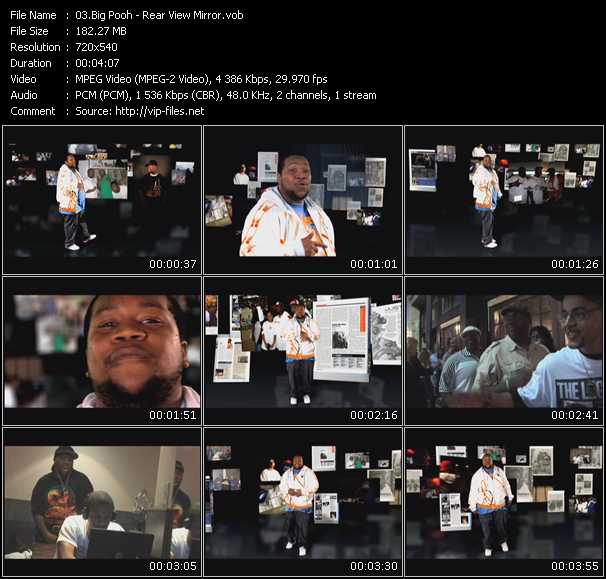 Big Pooh video ”Rear View Mirror” from dvd ”Screenplay VJ-Pro Urban Vision February 2010”